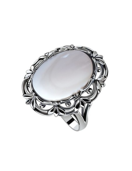 Silver ring with mother of pearl pk 2136 Polcarat Design. Silver ring with mother of pearl pk 2136 Polcarat Design.