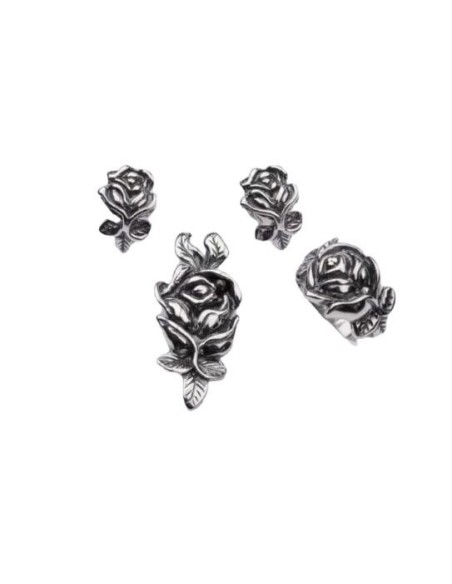 Silver earrings ROSE K 1571