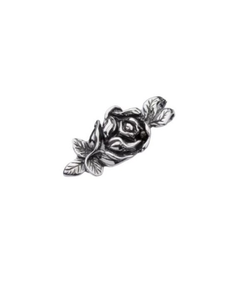 Silver rose pendant 1571