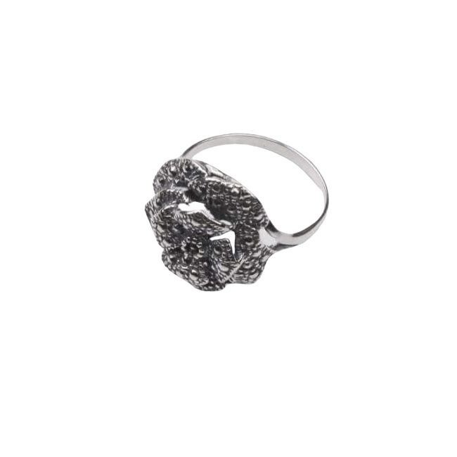 Oxidized silver ring PK 993