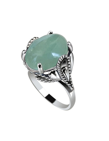Silver ring with aventurine PK 2129