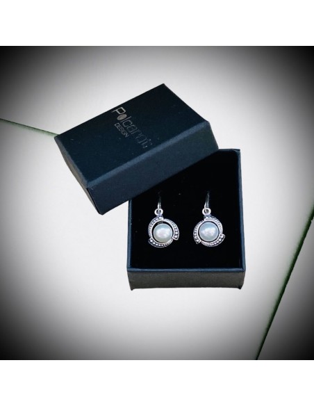 Silver earrings with pearls k 1883