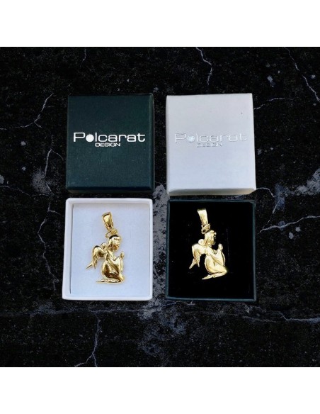 Gold-plated silver pendant Angel W 1207 Polcarat Design