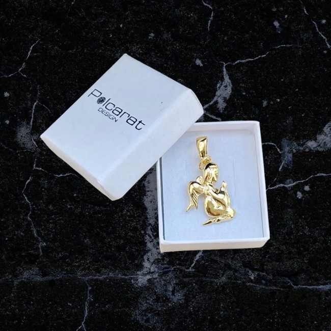 Gold-plated silver pendant Angel W 1207 Polcarat Design