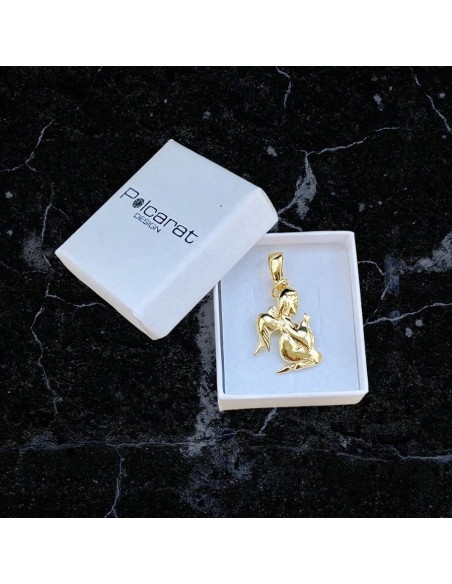 Gold-plated silver pendant Angel W 1207 Polcarat Design