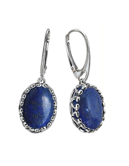 Silver Lapis Lazuli K 2131 Polcarat Design Earrings