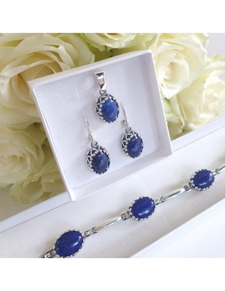 Srebrny wisiorek lapis lazuli W 2131|Polcaratdesign.pl Biżuteria