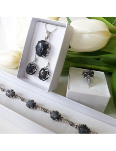 Silver bracelet with aventurine 2