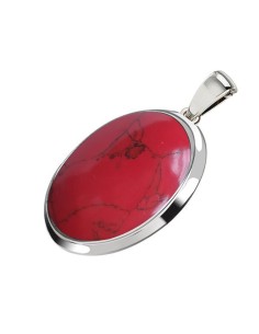 Silver pendant with coral W 585 coral Polcarat Design