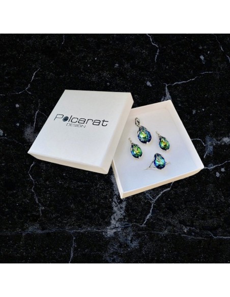 K 1643 Silver Crystal Earrings