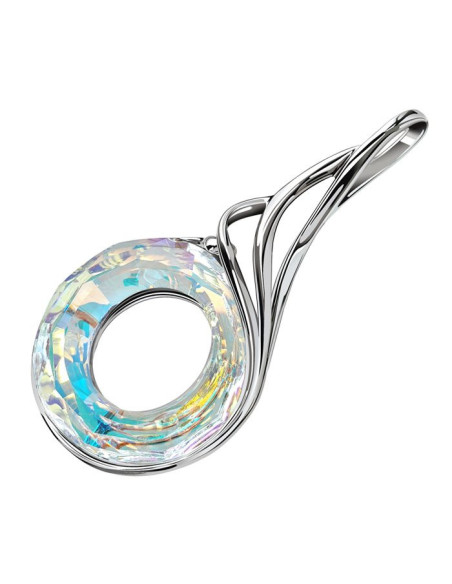 Silver pendant decorated with crystal W 2113 Polcarat Design