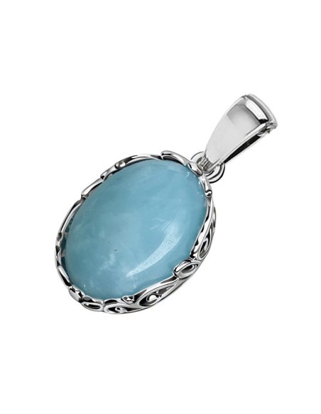 Silver pendant with amazonite. A beautiful stone for your collection!