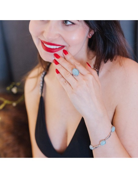 Silver pendant with amazonite. A beautiful stone for your collection!