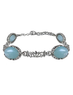 Silver bracelet with amazonite L 2134