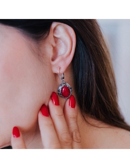 Silver pendant with cabochon. The largest selection of jewelry with natural stones at Polcarat Design.