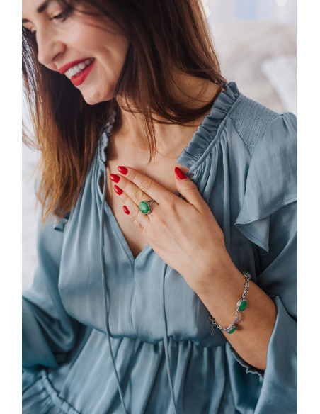 Zawieszka srebrna z agatem W 2127|Polcaratdesign.pl Biżuteria