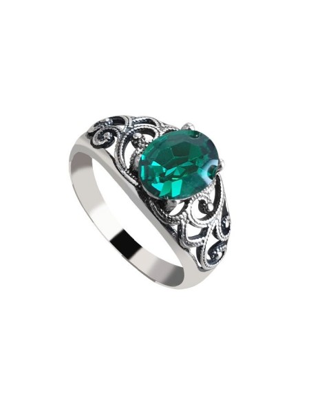 Oxidized silver ring Swarovski Elements PK 2050