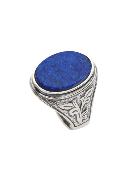 Silver signet ring decorated with lapis lazuli PB 290 Lapis Lazuli