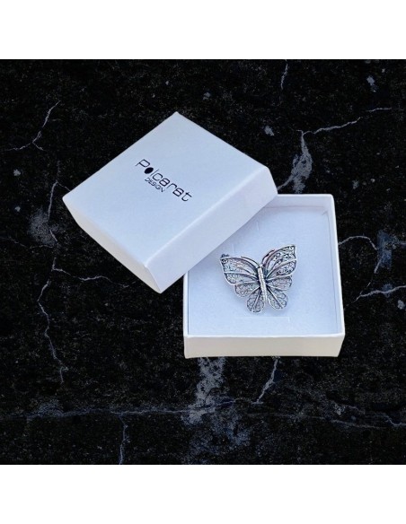 Broszka srebro oksydowane B 02|Polcaratdesign.pl Biżuteria