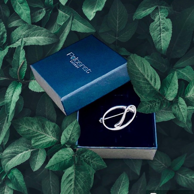 Srebrna broszka B 28|Polcaratdesign.pl Biżuteria