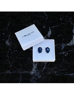 Silver onyx earrings k3 1733 2