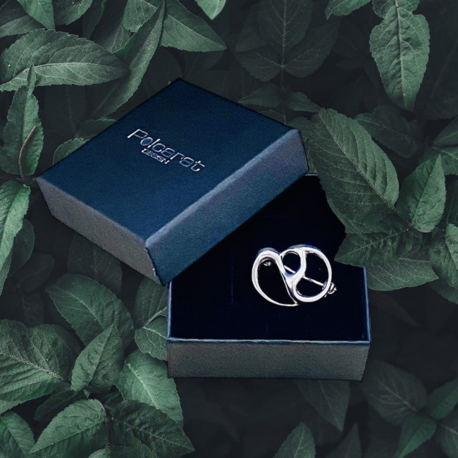 Brosza ze srebra próby 925 bez kamieni B 20|Polcaratdesign.pl Biżuteria