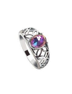 Silver ring with crystal PK 2096 Polcarat Design 2