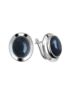 Onyx earrings silver 925 K2 585 onyx