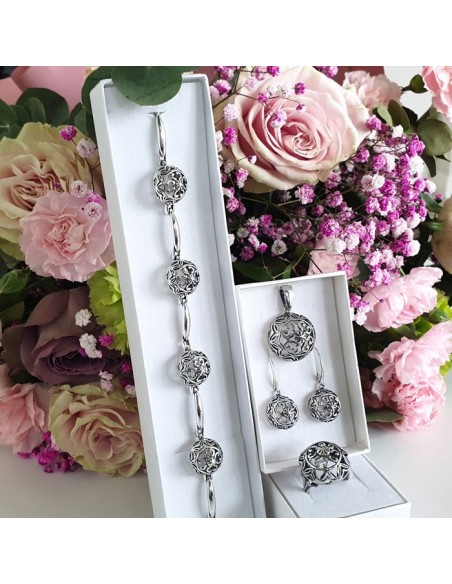 Zawieszka srebrna PRL inspirowana wzorami Warmet Orno Imagi Artis W 2146|Polcaratdesign.pl Biżuteria