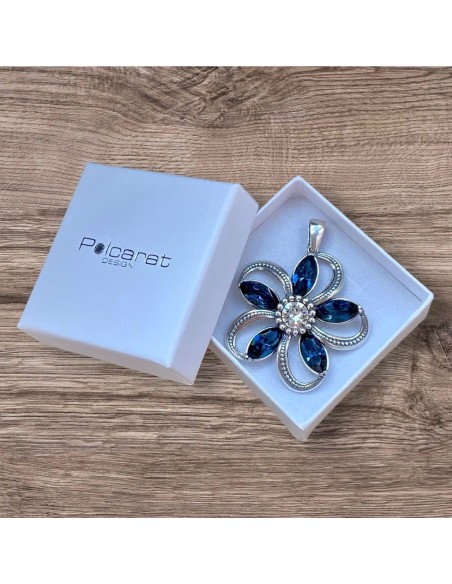 Silver pendant with Swarovski crystals W 1898