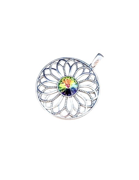 Silver pendant with Swarovski crystals 1758