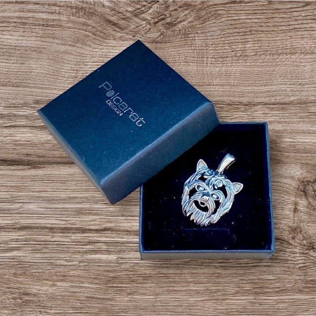 Silver dog pendant W 1125 york dog