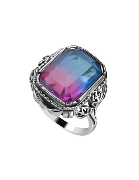 Silver ring with crystal PK 2122 Polcarat Design