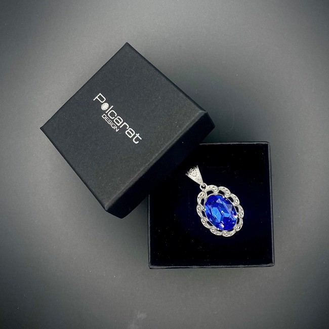 Silver pendant with Swarovski crystal W 1885