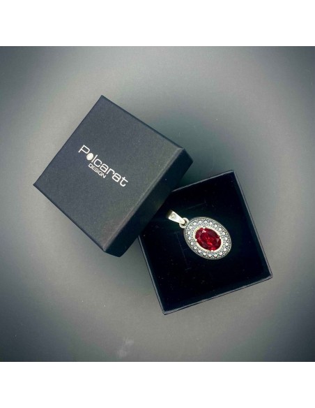 Silver Swarovski pendant W 1990