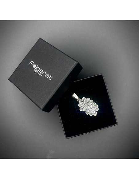 Srebrny oksydowany wisiorek W 2026|Polcaratdesign.pl Biżuteria