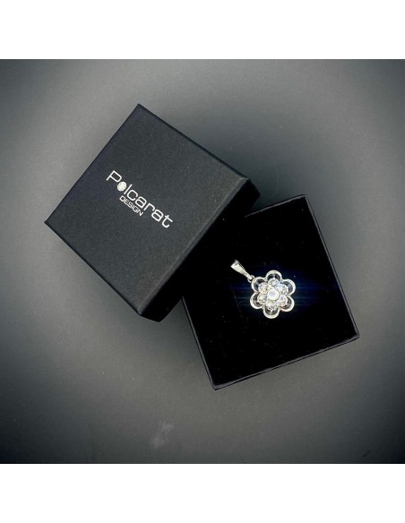 Srebrny oksydowany wisiorek Swarovski W 1796|Polcaratdesign.pl Biżuteria