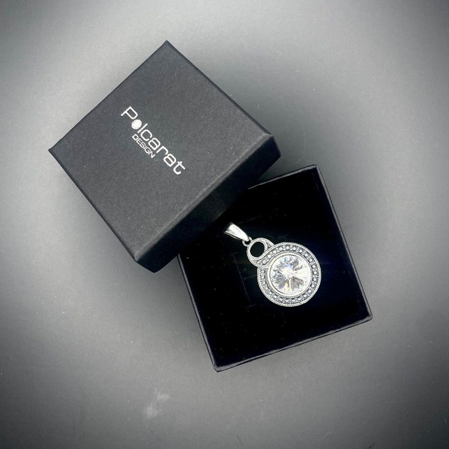 Silver pendant with Swarovski crystal W 1897