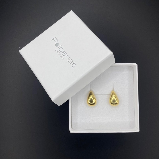 Gold plated earrings in a box k3 256