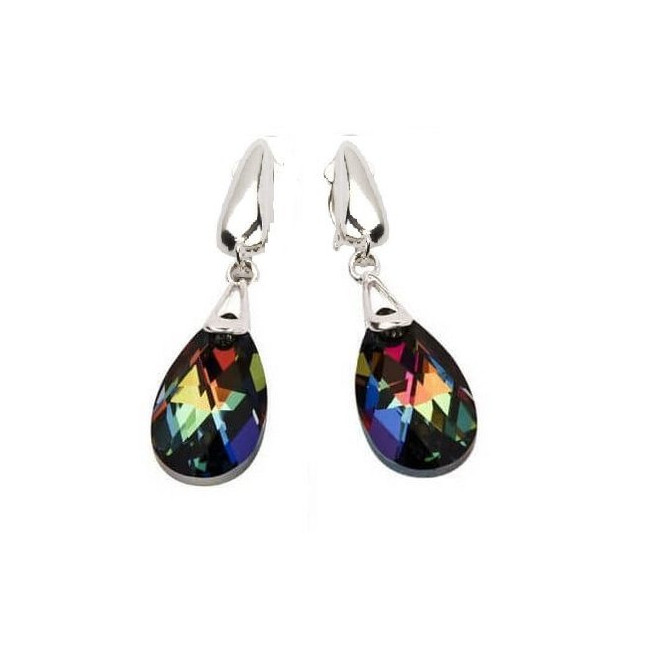 Swarovski silver clips 1126