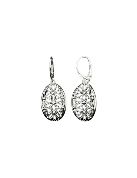 Silver lead earrings K 1890