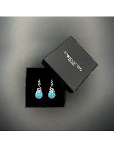 Silver earrings with turquoise K 2154 Turquoise 2