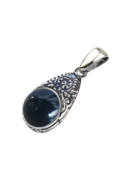 Silver pendant with onyx 2080