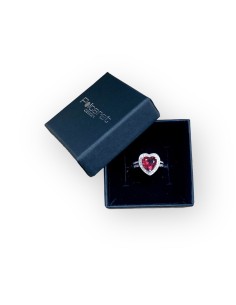 Rhodium-plated silver and cubic zirconia ring PK 4020 2