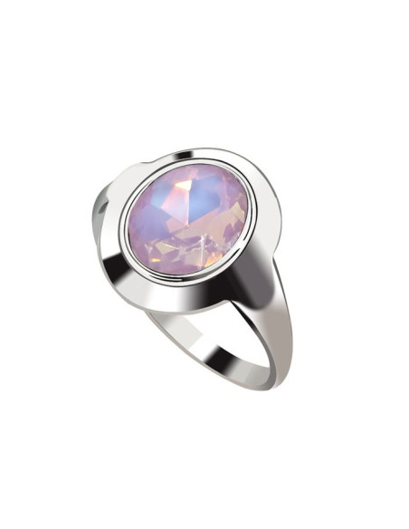 Silver ring with crystal PK 2109 Polcarat Design