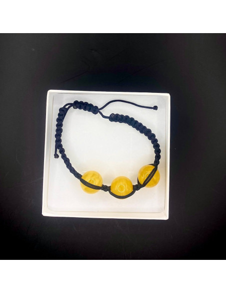 Amber bracelet LA 031 ball 14 mm