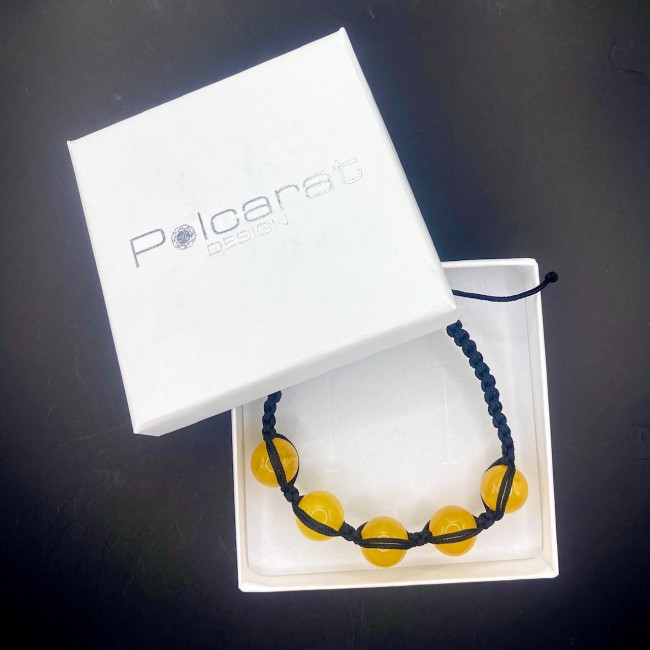 Amber bracelet LA 031ab ball 11.5 mm