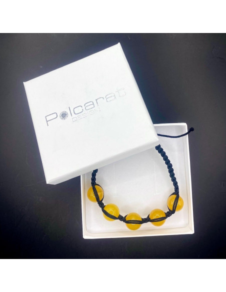 Amber bracelet LA 031ab ball 11.5 mm