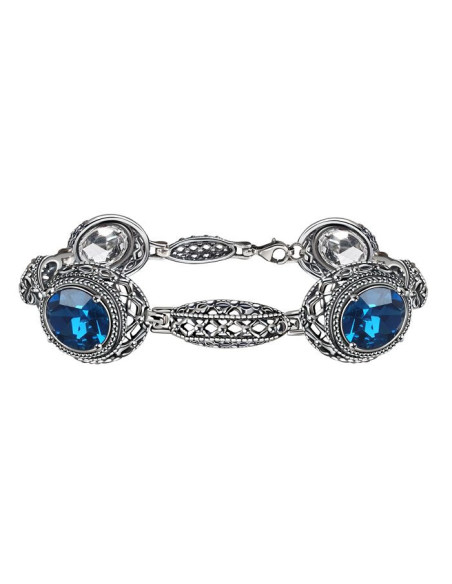 Silver bracelet with crystals L 2159 - Polcarat Design