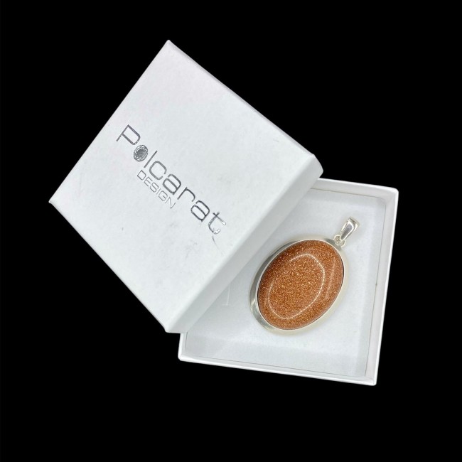 Silver Desert Sand Pendant in 585